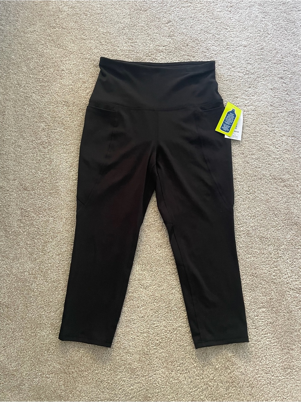 Lively Black High-Waist Capri Leggings